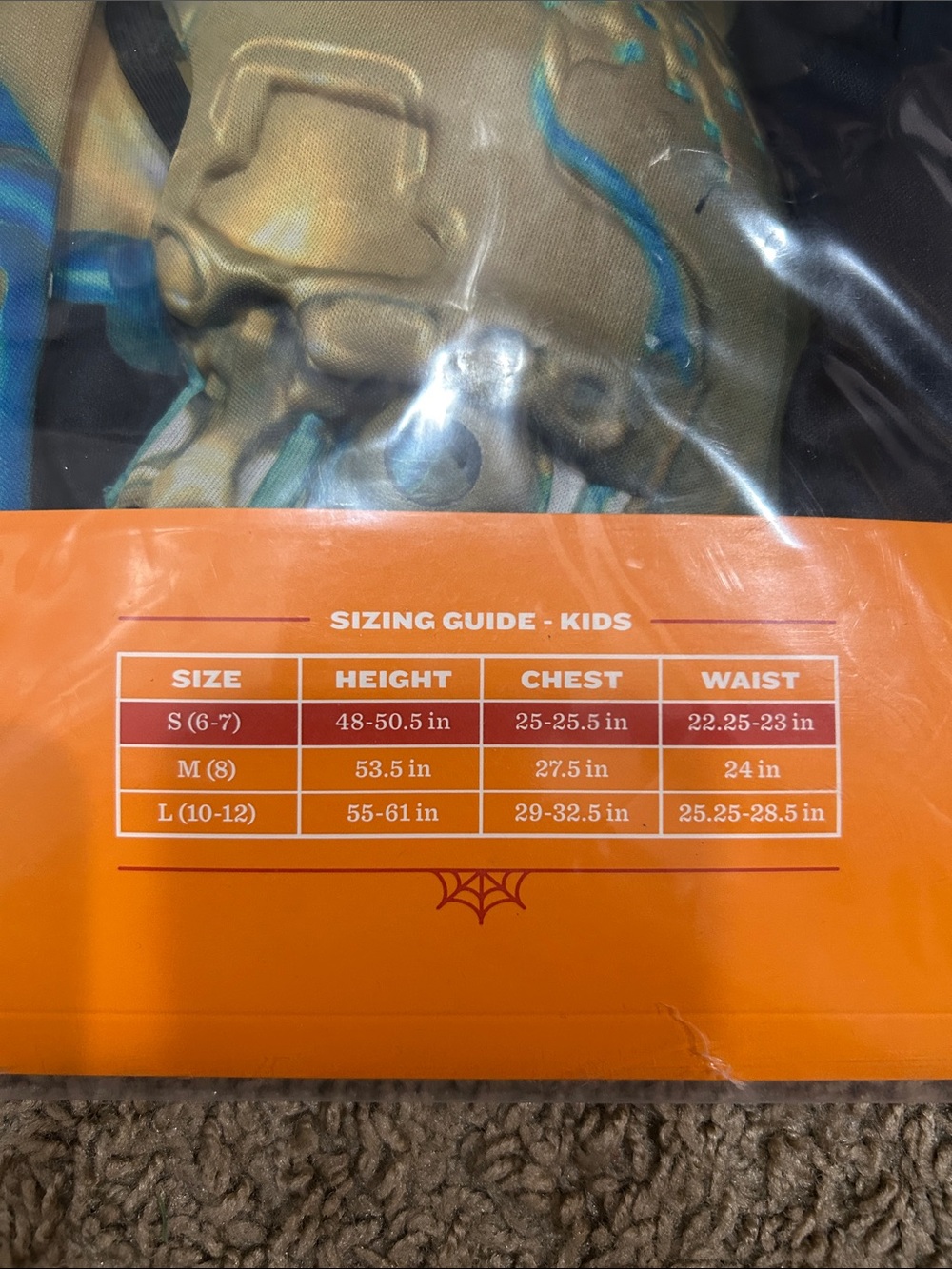 Kids Robot Skeleton Costume - Blue and Gold - Picture 3 of 5